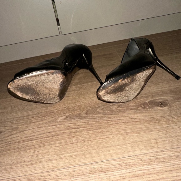 Miu Miu Metalic Peep-Toe Stilettos size 39 - Picture 6 of 7